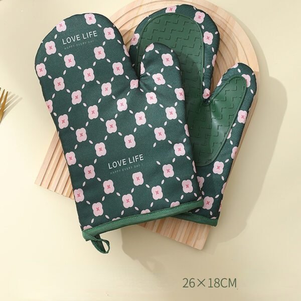 Heat-Resistant Cotton Oven Mitts – Anti-Scalding Gloves - Image 4