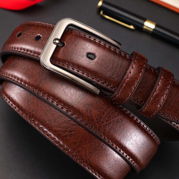 Youth Simplicity All-match Pin Buckle Pant leather Belt - Image 7