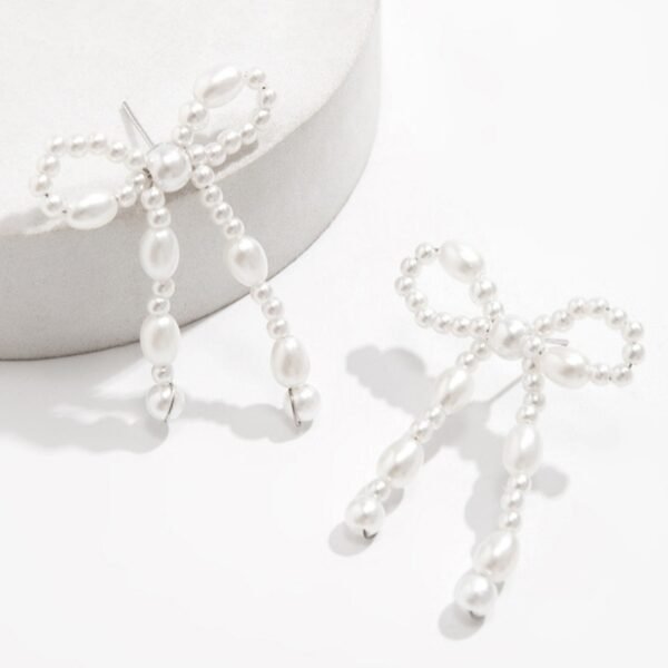 Bow Stud Earrings New Arrival Hot Sale Women - Image 6