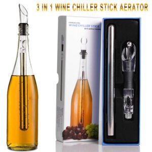 Stainless Steel Wine Chiller Stick  Leakproof Cooling for Beverages
