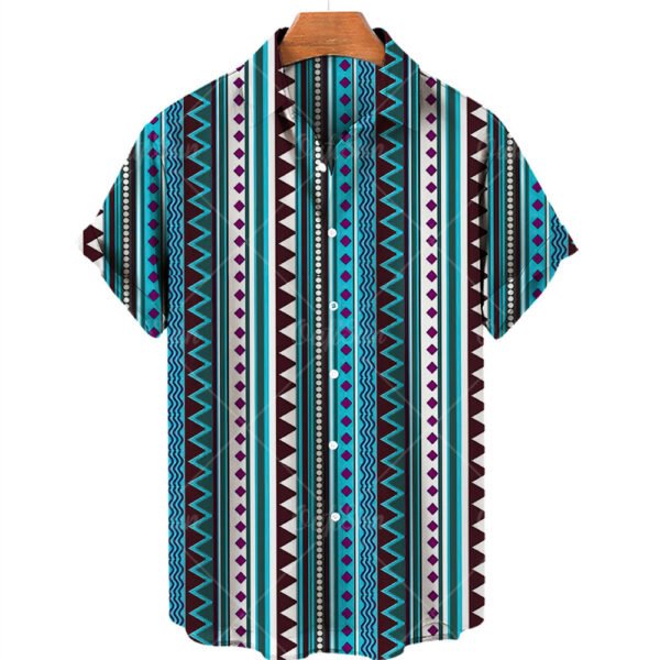 Stay Cool & Classic with the Men’s V-Neck Vintage Summer Shirt – Comfortable, Stylish. - Image 6