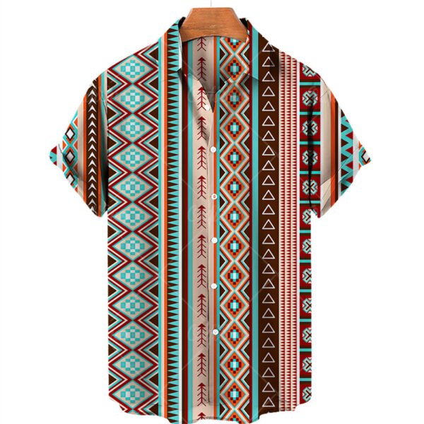 Stay Cool & Classic with the Men’s V-Neck Vintage Summer Shirt – Comfortable, Stylish. - Image 9