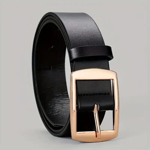 Men's Pin Buckle PU Microfiber Eyelet leather Belt Fashion Casual Leather Belt - Image 4