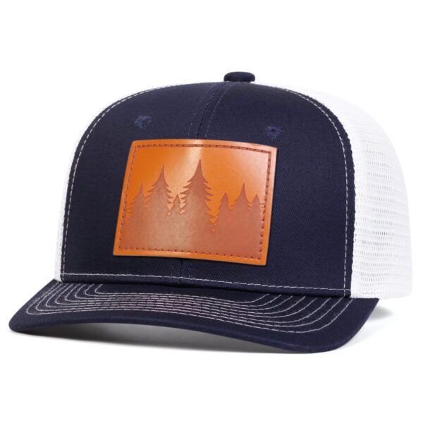 Men's Leather Baseball Cap With Slight Bending - Image 8