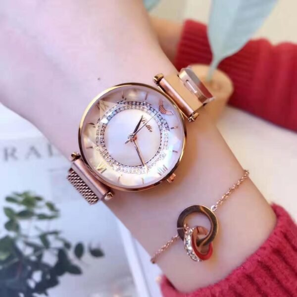 Women's Waterproof Magnetic Mesh Strap Watch - Image 3