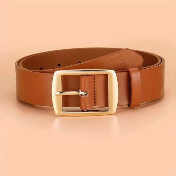Men's Pin Buckle PU Microfiber Eyelet leather Belt Fashion Casual Leather Belt - Image 6