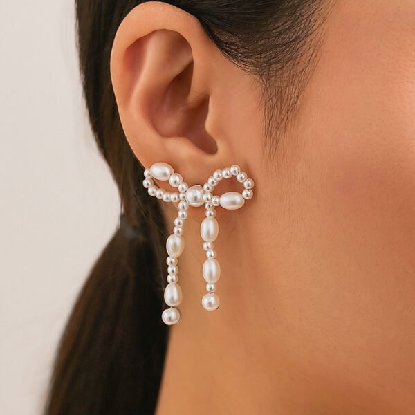 Bow Stud Earrings New Arrival Hot Sale Women - Image 5
