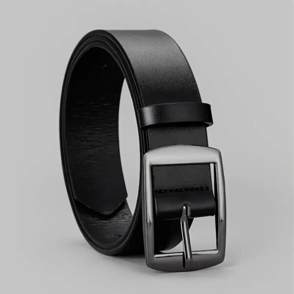 Men's Pin Buckle PU Microfiber Eyelet leather Belt Fashion Casual Leather Belt - Image 3