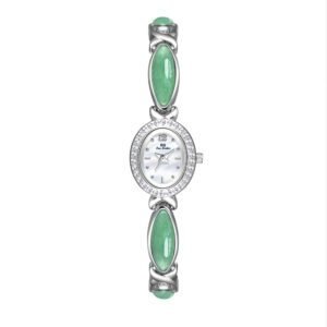 Natural Dongling Stone & Hetian Jade Premium Chain Watch – Elegance Rooted in Nature and Culture