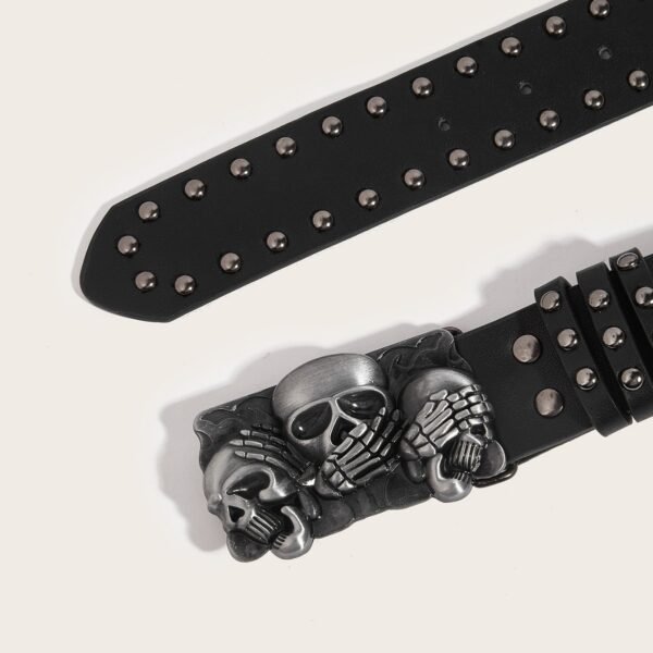 Men's Punk Skull Snap Belt – Casual & Youth Style - Image 5