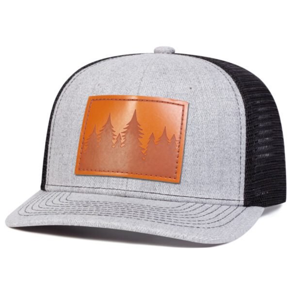 Men's Leather Baseball Cap With Slight Bending - Image 4