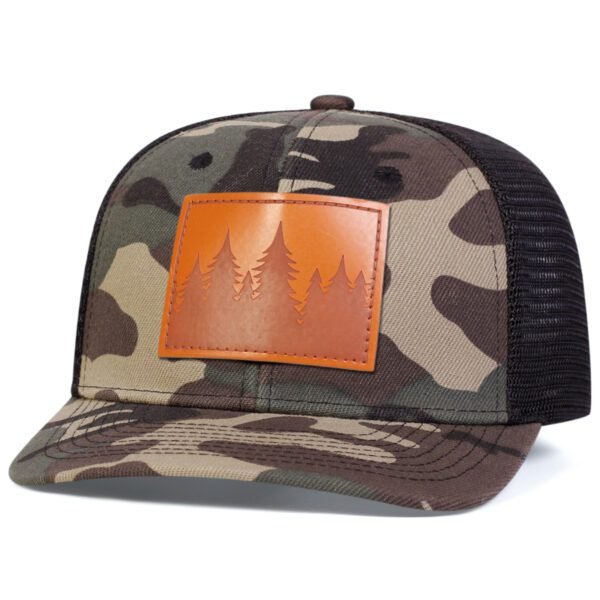 Men's Leather Baseball Cap With Slight Bending - Image 2