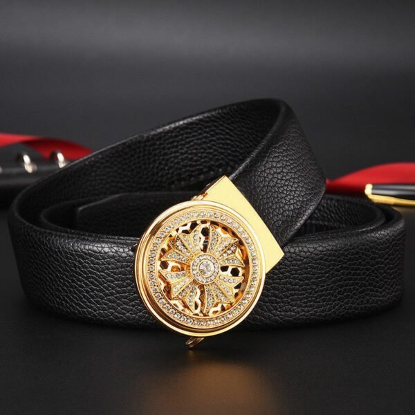 Good Luck Men's Leather Click Belt – Comfortable & Stylish - Image 2
