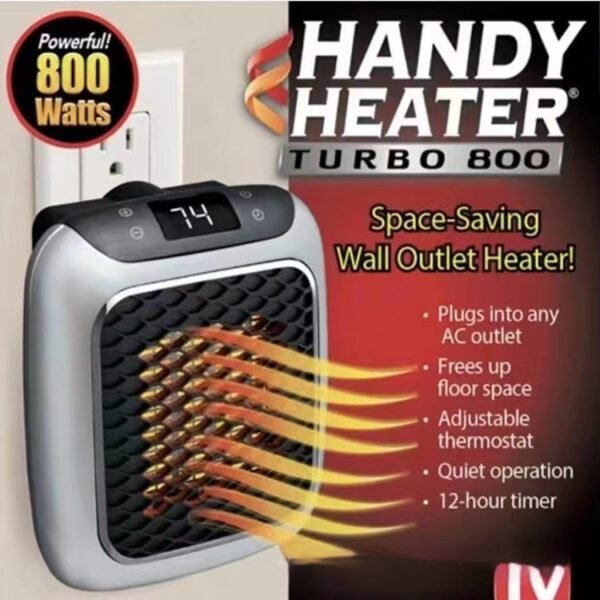 Wall-Mounted Mini Fan Heater Compact & Cozy for Dorms - Image 3
