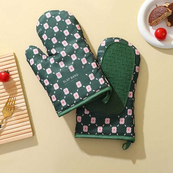 Heat-Resistant Cotton Oven Mitts – Anti-Scalding Gloves - Image 6