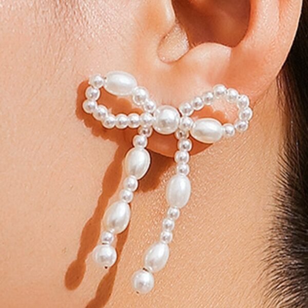 Bow Stud Earrings New Arrival Hot Sale Women - Image 2