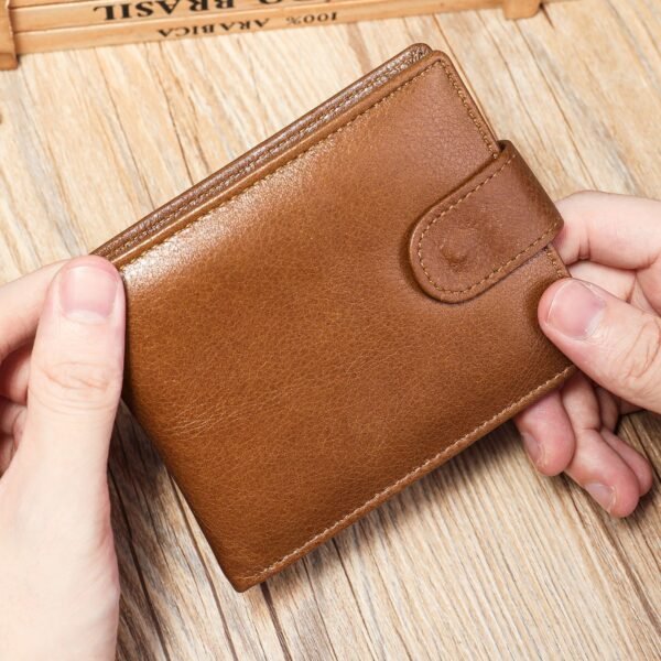 Leather Wallet Men's First Layer Cowhide Coin Purse - Image 5