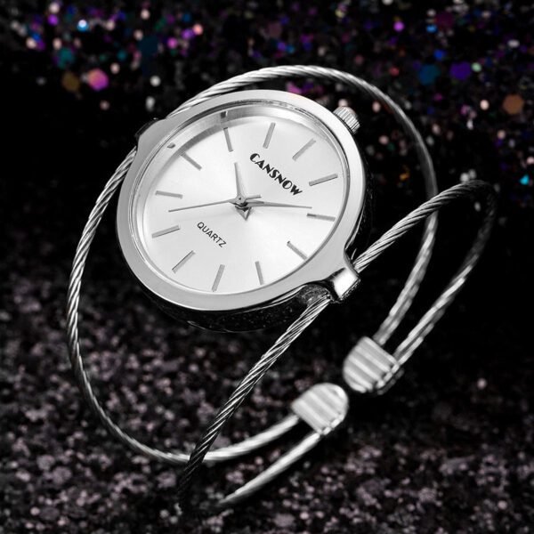 Starry Sky Simple Design Women’s Steel Wire Bracelet Watch – Elegant Minimalism Meets Celestial Charm - Image 5