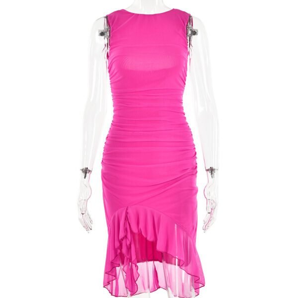 Slim Sleeveless Party Dress Chic Summer Club Fashion - Image 2