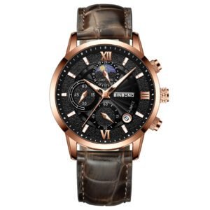Quartz Multifunctional Chronograph – Sleek, Waterproof Timepiece for Performance and Style