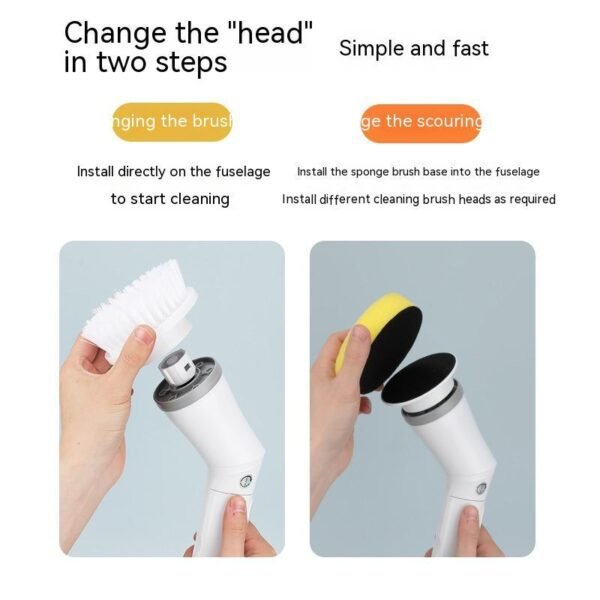 Telescopic Electric Scrubber Easy Wall & Floor Cleaning - Image 3
