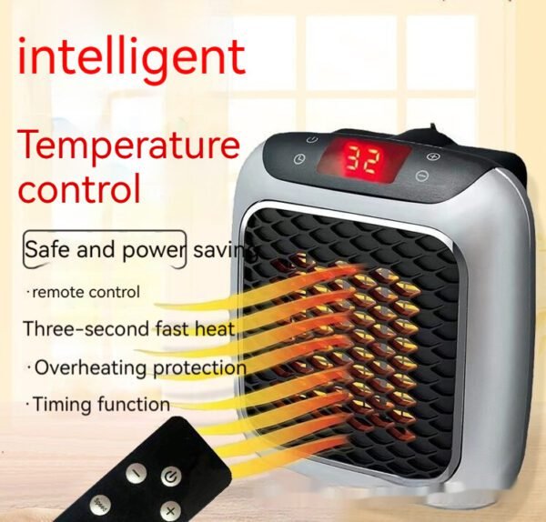 Wall-Mounted Mini Fan Heater Compact & Cozy for Dorms - Image 6