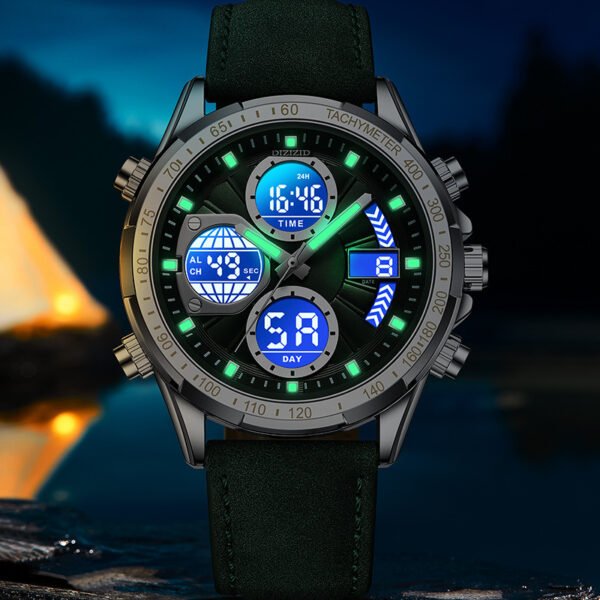 Sleek Alloy Leather Men’s Business Watch – Luminous, Waterproof & Timelessly Stylish - Image 7