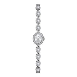Mid-Ancient Fashion Oval Colored Gems Rainbow Light Luxury Watch – Timeless Elegance Meets Vibrant Luxury