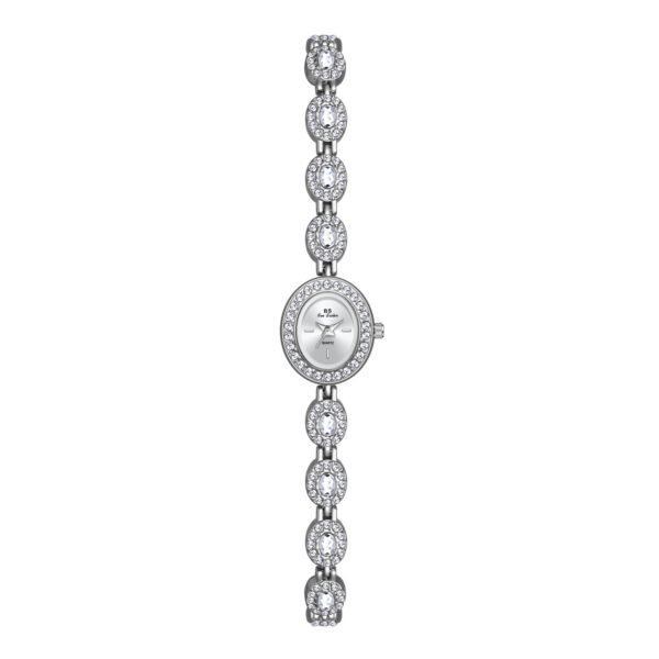 Mid-Ancient Fashion Oval Colored Gems Rainbow Light Luxury Watch – Timeless Elegance Meets Vibrant Luxury