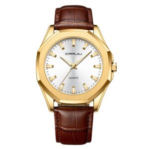 Simple Waterproof Round Casual Quartz Watch – Everyday Style, Reliable Performance