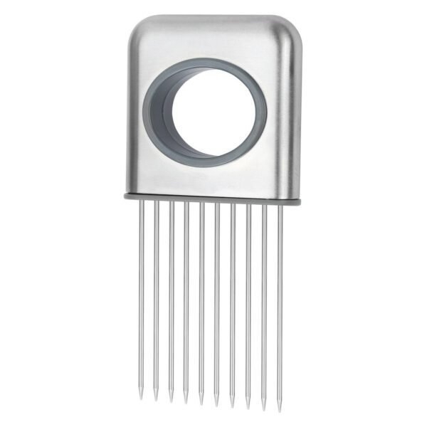 Stainless Steel Onion & Tomato Slicer Easy Grip Kitchen Tool - Image 7