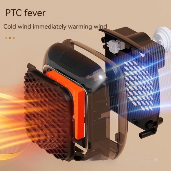 Wall-Mounted Mini Fan Heater Compact & Cozy for Dorms - Image 10