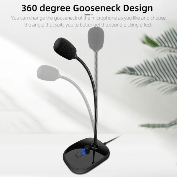 USB Gooseneck Microphone Clear Sound & Flexible Design - Image 4
