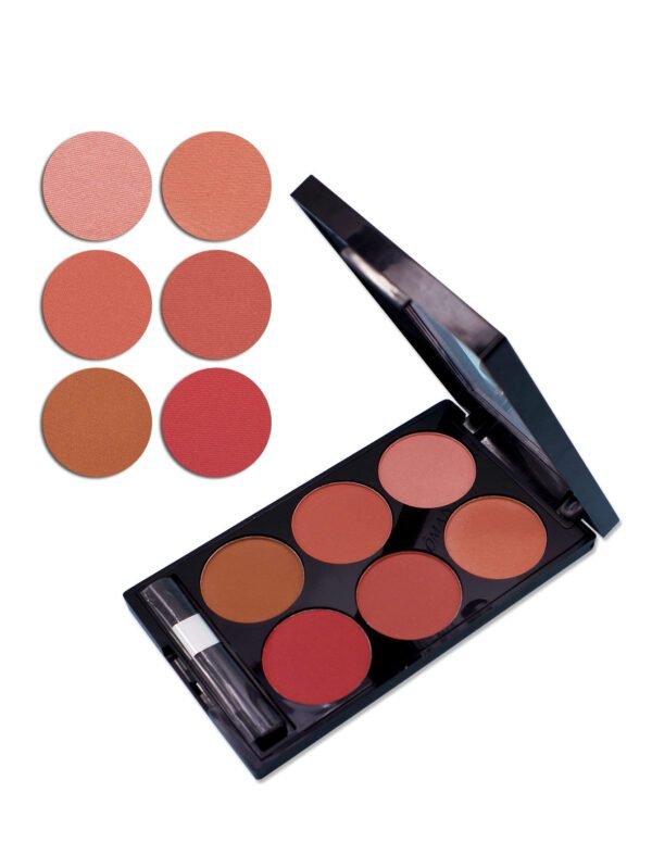 Six-Color Blush Palette  Multi-Shade Makeup for a Flawless Look - Image 4
