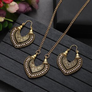 GenZ Colored Rope Jewelry Set – Earrings & Necklace Two-Piece