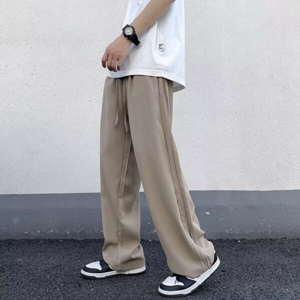 GenZ Loose Straight Wide-leg Pants For Men - Image 7