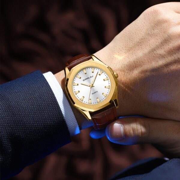 Simple Waterproof Round Casual Quartz Watch – Everyday Style, Reliable Performance - Image 4