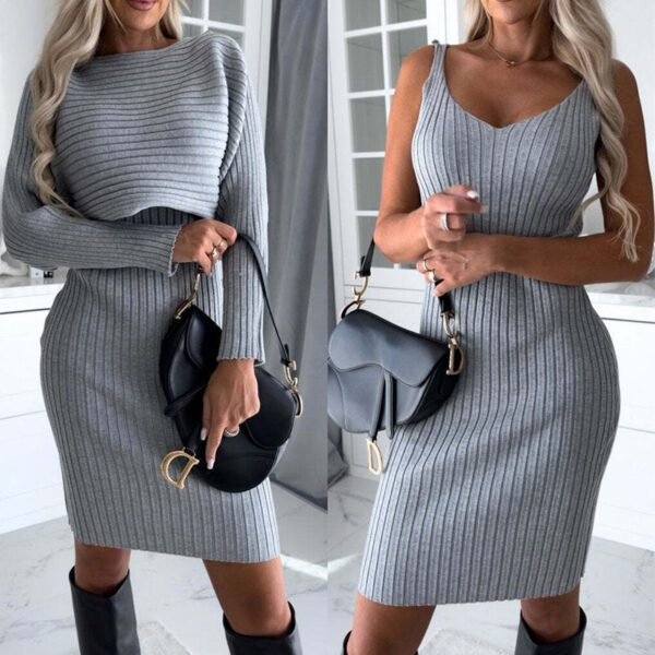 Stylish 2-Piece Women's Stripe Suit Slim Fit for Autumn & Winter - Image 5