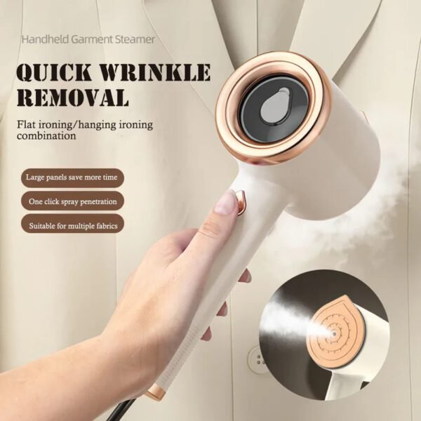 Portable Handheld Garment Steamer Travel Friendly Fabric Iron - Image 3