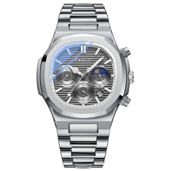 Multifunctional True Three Eyes Six-Pin Men’s Watch – Precision Engineering Meets Bold Style - Image 10