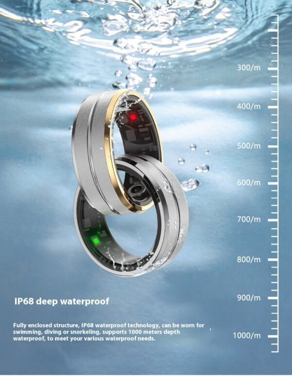 Smart Ring – Heart Rate & Oxygen Monitor, Multi-Sport, IP68 Waterproof, Android & iOS - Image 3