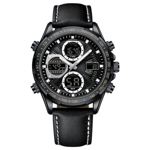 Sleek Alloy Leather Men’s Business Watch – Luminous, Waterproof & Timelessly Stylish - Image 2