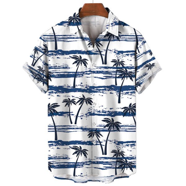 Stay Cool & Classic with the Men’s V-Neck Vintage Summer Shirt – Comfortable, Stylish. - Image 8