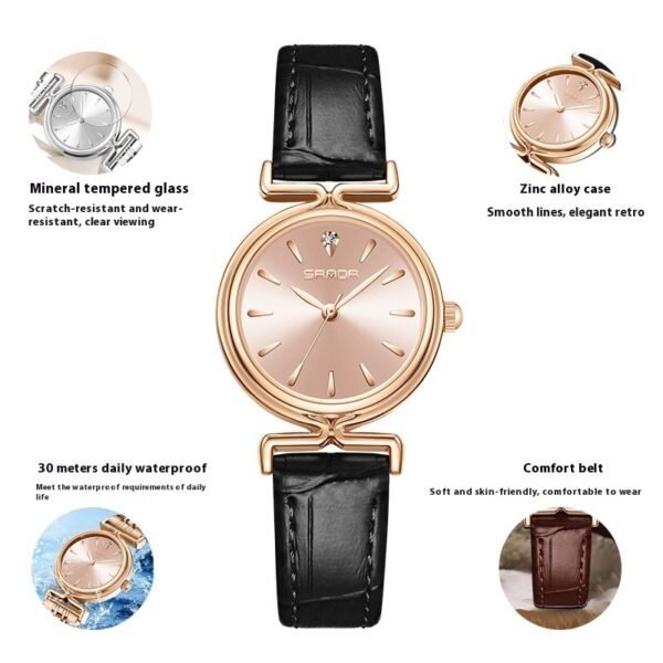 Women’s Retro Mesh Strap Watch – Stylish Outdoor All-Matching Timepiece - Image 10